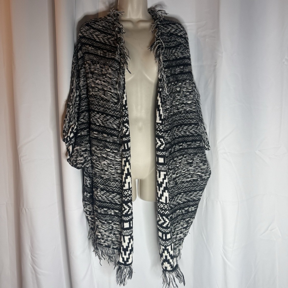 Anthropologie Moth Aztec Geometric Style Sweater Knit Cardigan Cotton Jacket M